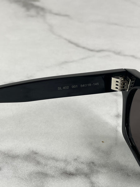 Saint Laurent Black Rectangular Frame Sunglasses