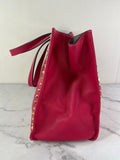 Valentino Fuchsia Pink Rockstud Shoulder Tote Bag