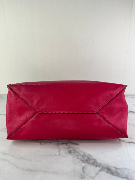 Valentino Fuchsia Pink Rockstud Shoulder Tote Bag