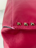 Valentino Fuchsia Pink Rockstud Shoulder Tote Bag