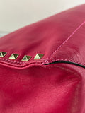 Valentino Fuchsia Pink Rockstud Shoulder Tote Bag