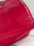 Valentino Fuchsia Pink Rockstud Shoulder Tote Bag