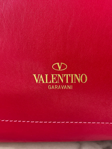 Valentino Fuchsia Pink Rockstud Shoulder Tote Bag