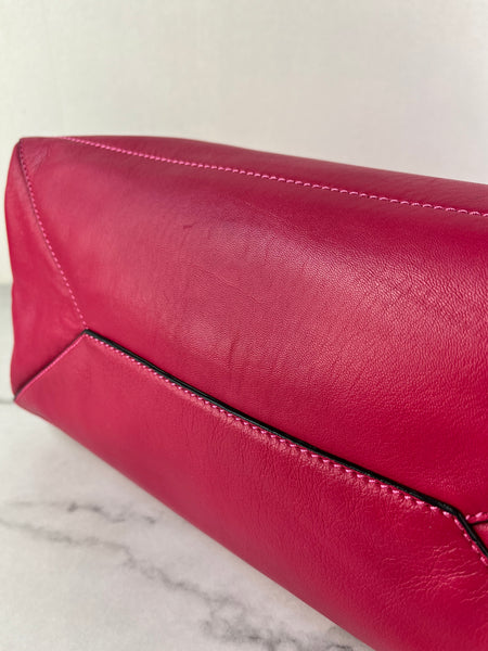 Valentino Fuchsia Pink Rockstud Shoulder Tote Bag