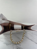 CHANEL White Smooth Calfskin Small Shopping Tote Shoulder Bag