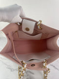 CHANEL White Smooth Calfskin Small Shopping Tote Shoulder Bag
