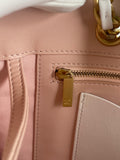 CHANEL White Smooth Calfskin Small Shopping Tote Shoulder Bag