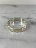TIFFANY & CO. Sterling Silver Beaded Edge Milgrain Bangle Bracelet