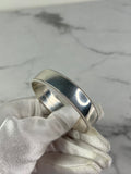 TIFFANY & CO. Sterling Silver Beaded Edge Milgrain Bangle Bracelet