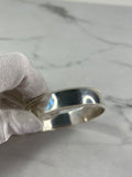 TIFFANY & CO. Sterling Silver Beaded Edge Milgrain Bangle Bracelet