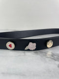 CHRISTIAN DIOR Black Lambskin Cannage Small Lucky Badges My Lady Dior Shoulder/Crossbody Bag