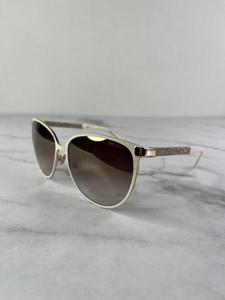 Jimmy Choo Posie/S brown/gold/ivory Glitter Sunglasses