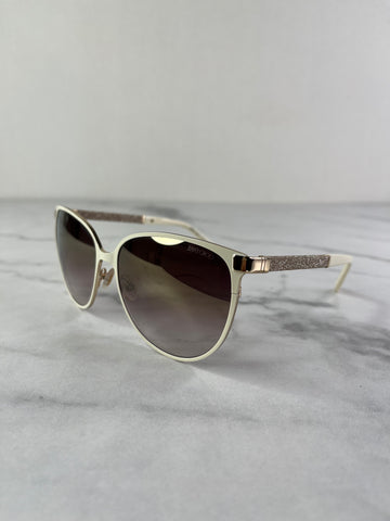 Jimmy Choo Posie/S brown/gold/ivory Glitter Sunglasses