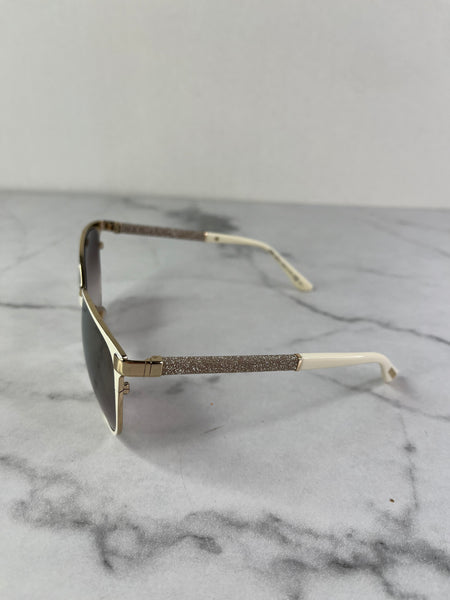 Jimmy Choo Posie/S brown/gold/ivory Glitter Sunglasses
