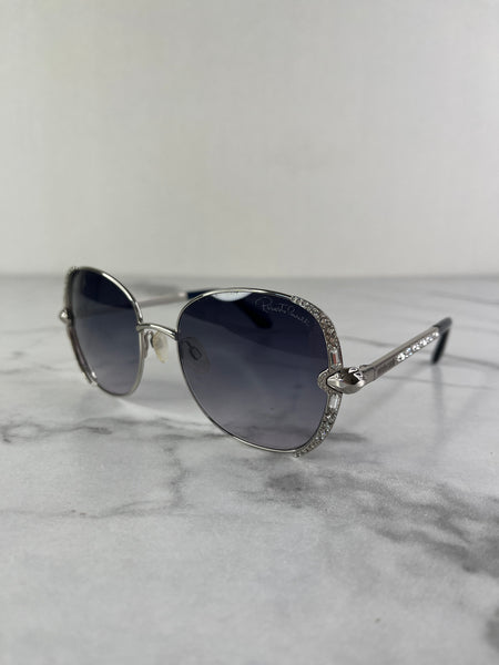 Roberto Cavalli Subra Shiny Palladium / Gradient Smoke Sunglasses