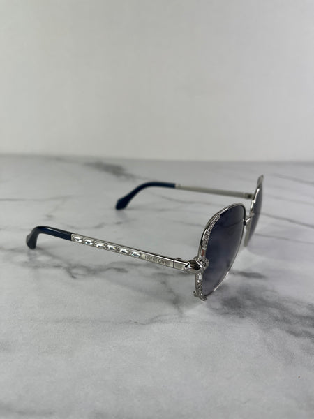 Roberto Cavalli Subra Shiny Palladium / Gradient Smoke Sunglasses