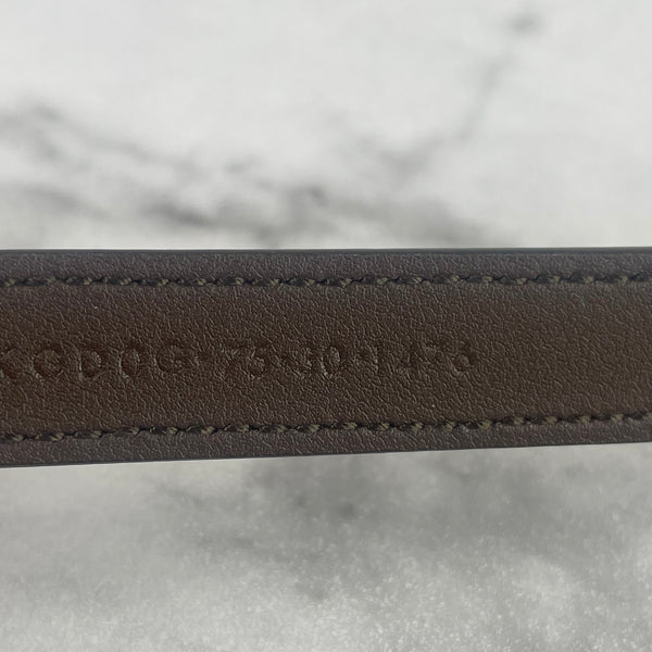 GUCCI Monogram GG Supreme Canvas Thin Belt