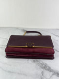 CHANEL Burgundy Caviar Suede Stitched Lady Coco Flap Crossbody/Shoulder Bag