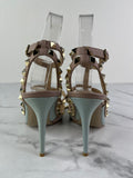 Valentino Blu Porcellana/Poudre Patent Rockstud Pumps Size 36.5