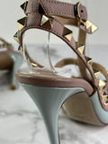 Valentino Blu Porcellana/Poudre Patent Rockstud Pumps Size 36.5