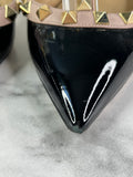 Valentino Black/Poudre Patent Rockstud Pumps Size 36.5