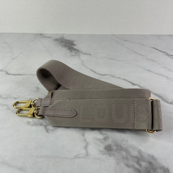 LOUIS VUITTON Lambskin Embossed Monogram Coussin PM Gris (Grey) Crossbody/Shoulder Bag