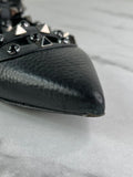 Valentino Black Rockstud Caged Ballet Flats Size: 36.5