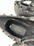 Valentino Black Rockstud Caged Ballet Flats Size: 36.5