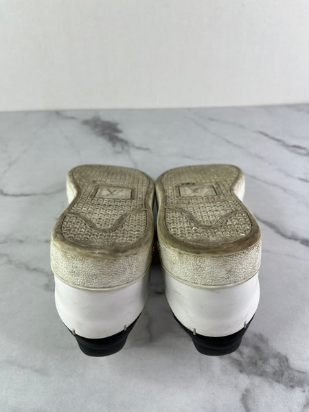 LOUIS VUITTON Frontrow Monogram White/Black Sneakers Size 35
