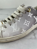LOUIS VUITTON Frontrow Monogram White/Black Sneakers Size 35