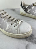 LOUIS VUITTON Frontrow Monogram White/Black Sneakers Size 35