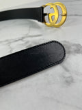 GUCCI Black GG Marmont Belt Size: 75/30