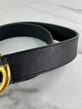 GUCCI Black GG Marmont Belt Size: 75/30