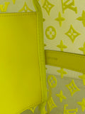 LOUIS VUITTON Yellow Monogram Fluo See Through Keepall Bandouliere 50