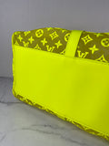 LOUIS VUITTON Yellow Monogram Fluo See Through Keepall Bandouliere 50