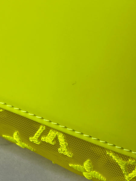 LOUIS VUITTON Yellow Monogram Fluo See Through Keepall Bandouliere 50