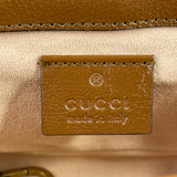 GUCCI Cuir/Brown Calfskin Matelasse Diagonal Super Mini GG Marmont Shoulder/Crossbody Bag