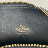 Valentino Black The Bold VLOGO Leather Top-Handle Bag