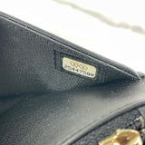 CHANEL Black Caviar Boy Wallet on Chain WOC