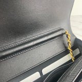 CHANEL Black Caviar Boy Wallet on Chain WOC