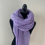 LOEWE Parma Violet Anagram Knit Mohair-Blend Scarf