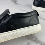 GUCCI Unisex Black Slip-On ‘GG Embossed Sneakers Size Men’s 6 (fits Women’s US 9-9.5)
