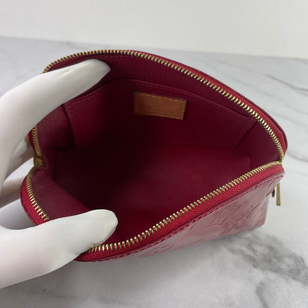 LOUIS VUITTON Pomme D'Amour Red Vernis Cosmetic Pouch