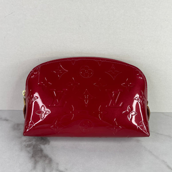 LOUIS VUITTON Pomme D'Amour Red Vernis Cosmetic Pouch