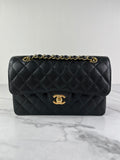CHANEL Small Black Caviar Classic Double Flap Bag