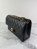 CHANEL Small Black Caviar Classic Double Flap Bag