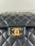 CHANEL Small Black Caviar Classic Double Flap Bag