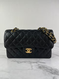 CHANEL Small Black Caviar Classic Double Flap Bag
