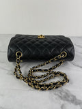 CHANEL Small Black Caviar Classic Double Flap Bag