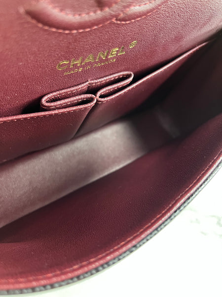 CHANEL Small Black Caviar Classic Double Flap Bag